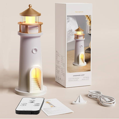 Lampe Phare avec Projection Lune – Ambiance Unique et Relaxante